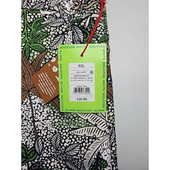 Houston White Swim Trunks Shorts Mens XXL Elastic Waist Drawstring Sports - Picture 3 of 9